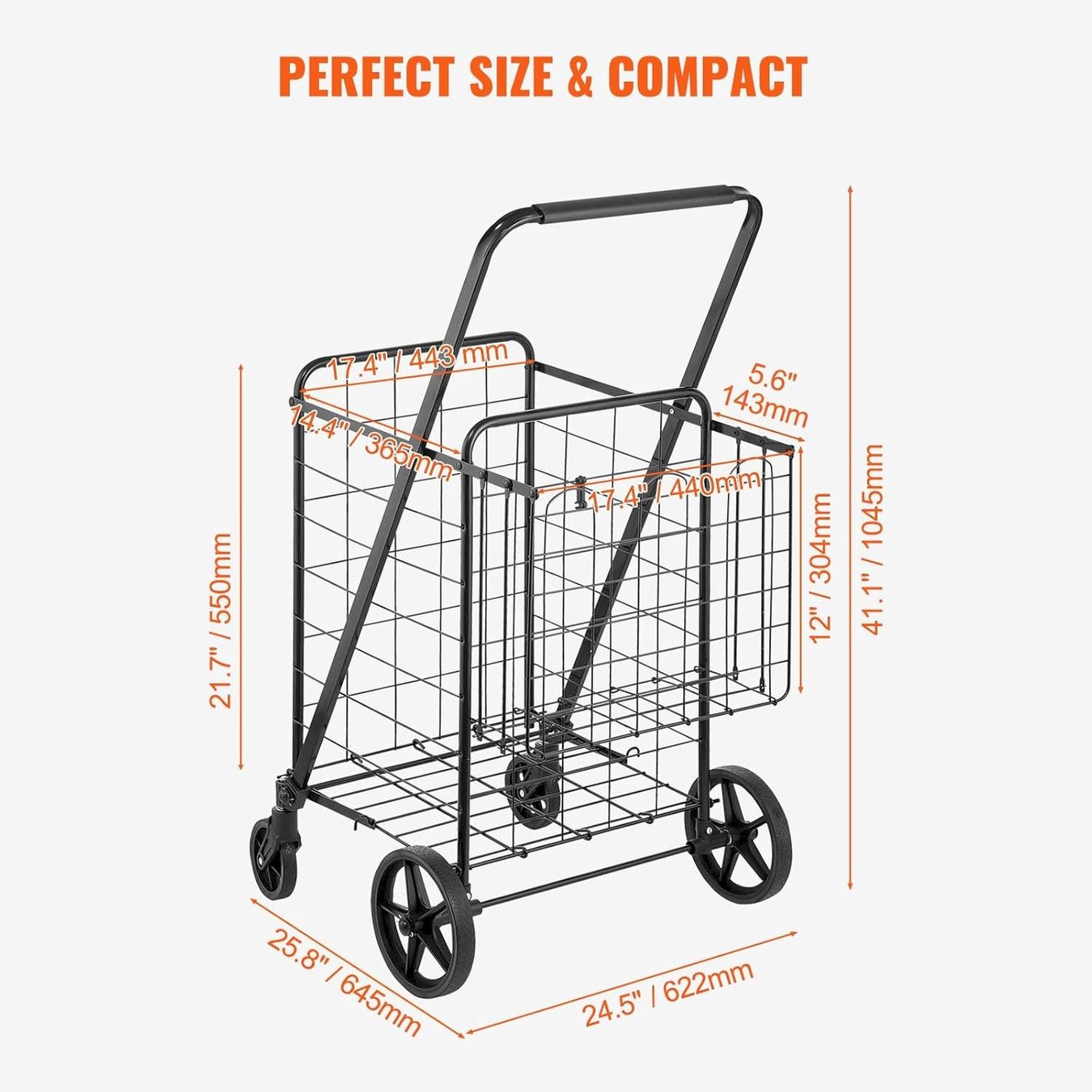Autres articles pour la maison: VEVOR Einkaufstrolley Klappbar 50kg – Neuf avec emballage d'origine à Bottighofen par zaap 3