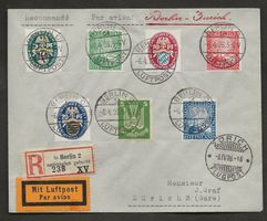 Flugpost Schweiz 1926 Berlin Zürich Luftpost Erstflug