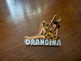 Anstecknadel Orangina Werbeartikel gebraucht guter Zustand