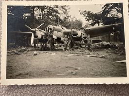 Beschädigtes Flugzeug Tupolev SB 2 Bomber Ostfront Foto 9x6