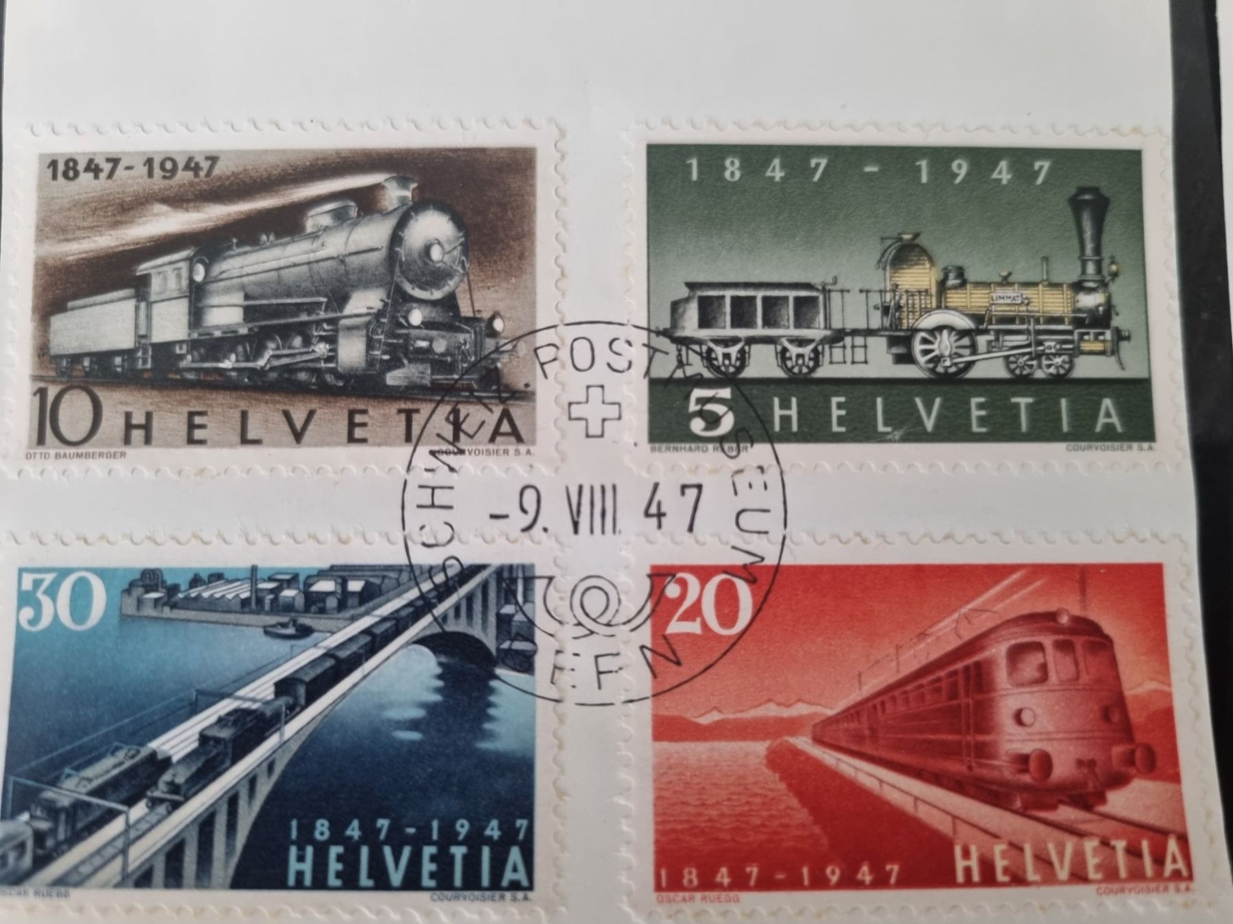 Tutti i francobolli: 1947 : 2x Nr. 277 - 280 mit Ersttag Stempel – Usato da Gümligen venduto da Geniusbuy 1