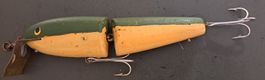 Ancien poisson nageur en bois/Antik Holz Wobbler 13 cm