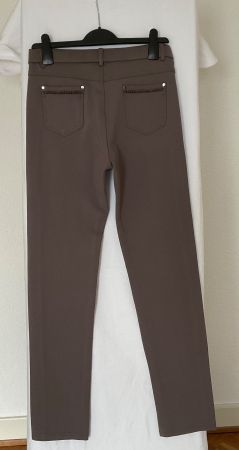 Louna : pantalon taupe - super stretch - M