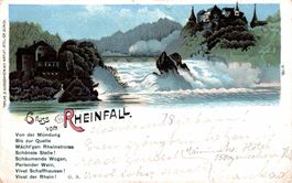 Gruss vom Rheinfall. 1899