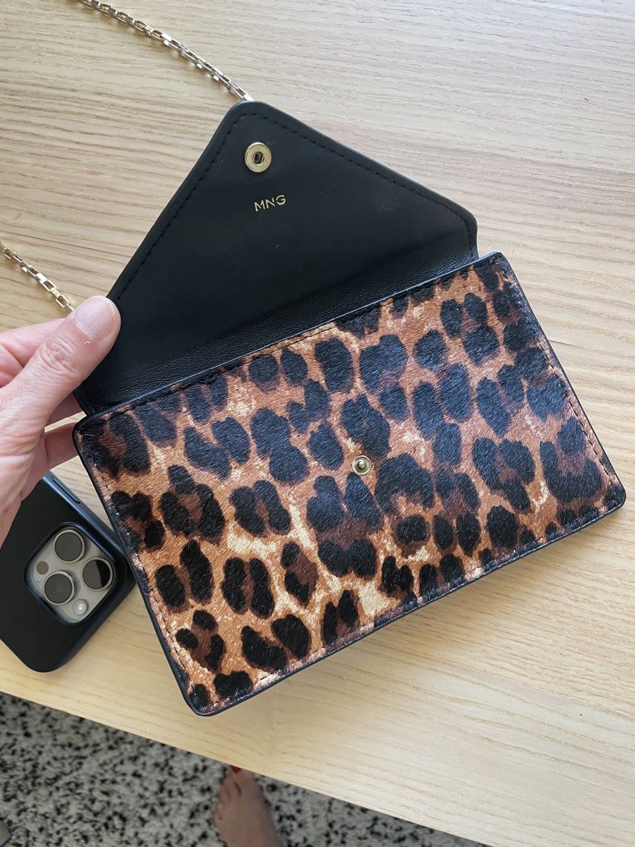 Mango Borse da donna: Sac à main MNG - mango -léopard chaîne dorée – Usato da Kloten venduto da Mumiiin 5