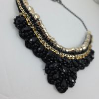 Statement Kette Schwarz/Gold/Silber - Blickfang! 569