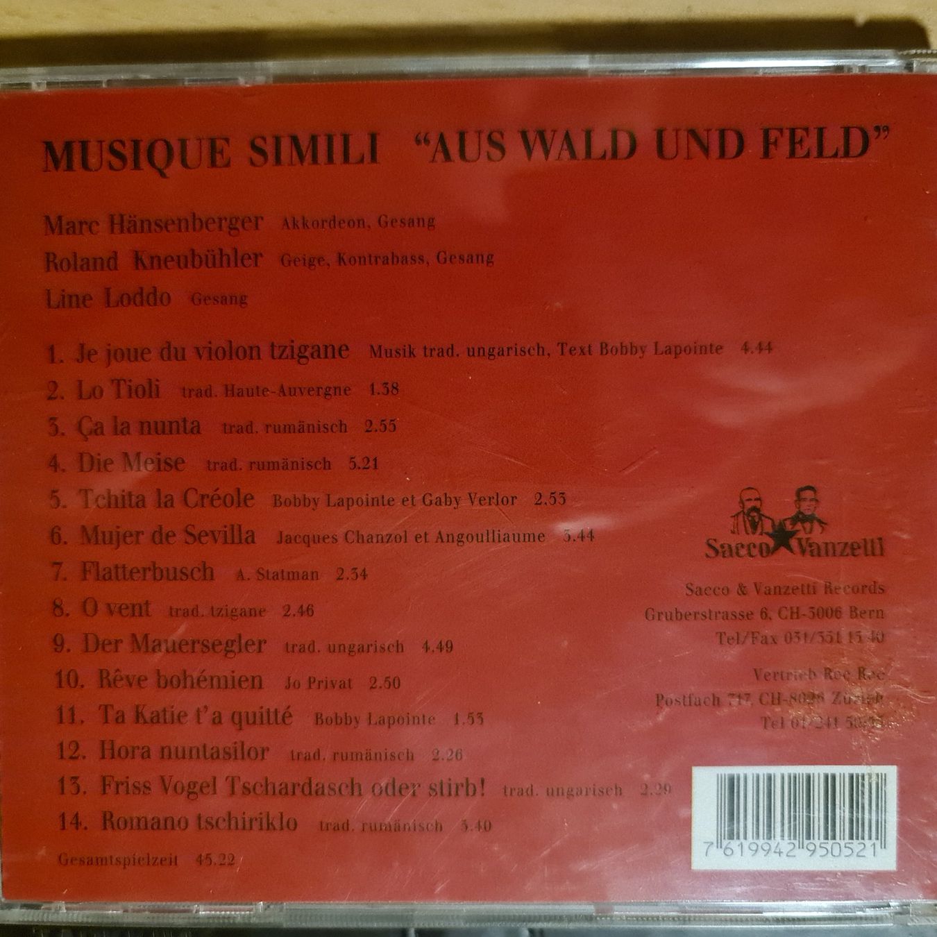 CD: Musique Simili - aus Wald und Feld – Usato da Dintikon venduto da Vexi 1