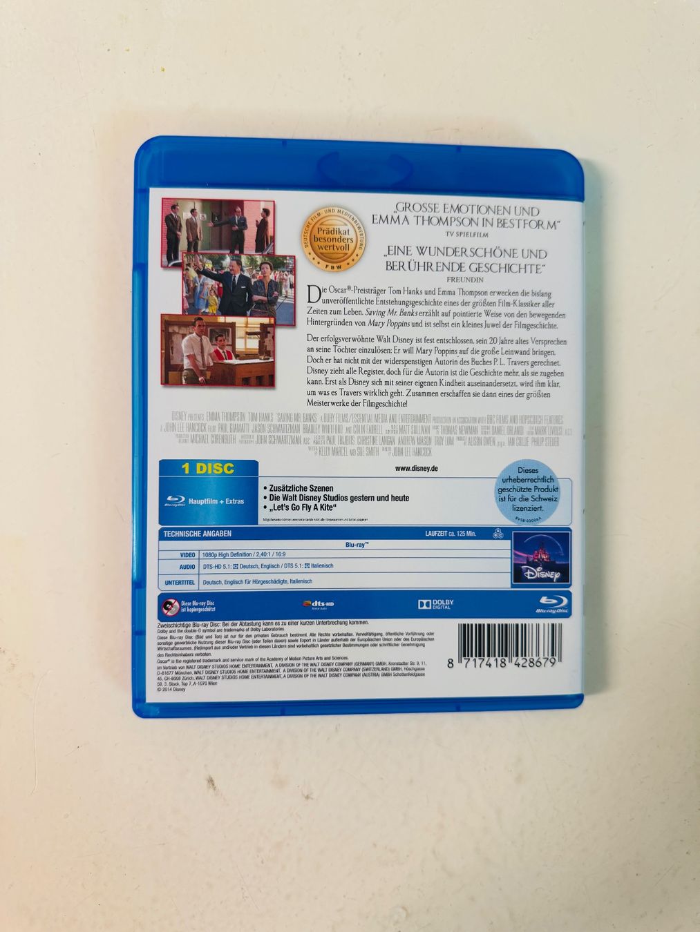 Tutti i DVDs: SAVING MR. BANKS. (BLU-RAY) 2013 – Usato da Basel venduto da san_2qlq 1