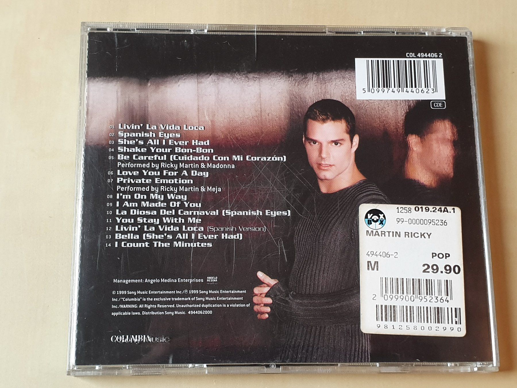 CD: Ricky Martin – Usato da Stansstad venduto da collectorsshop 1