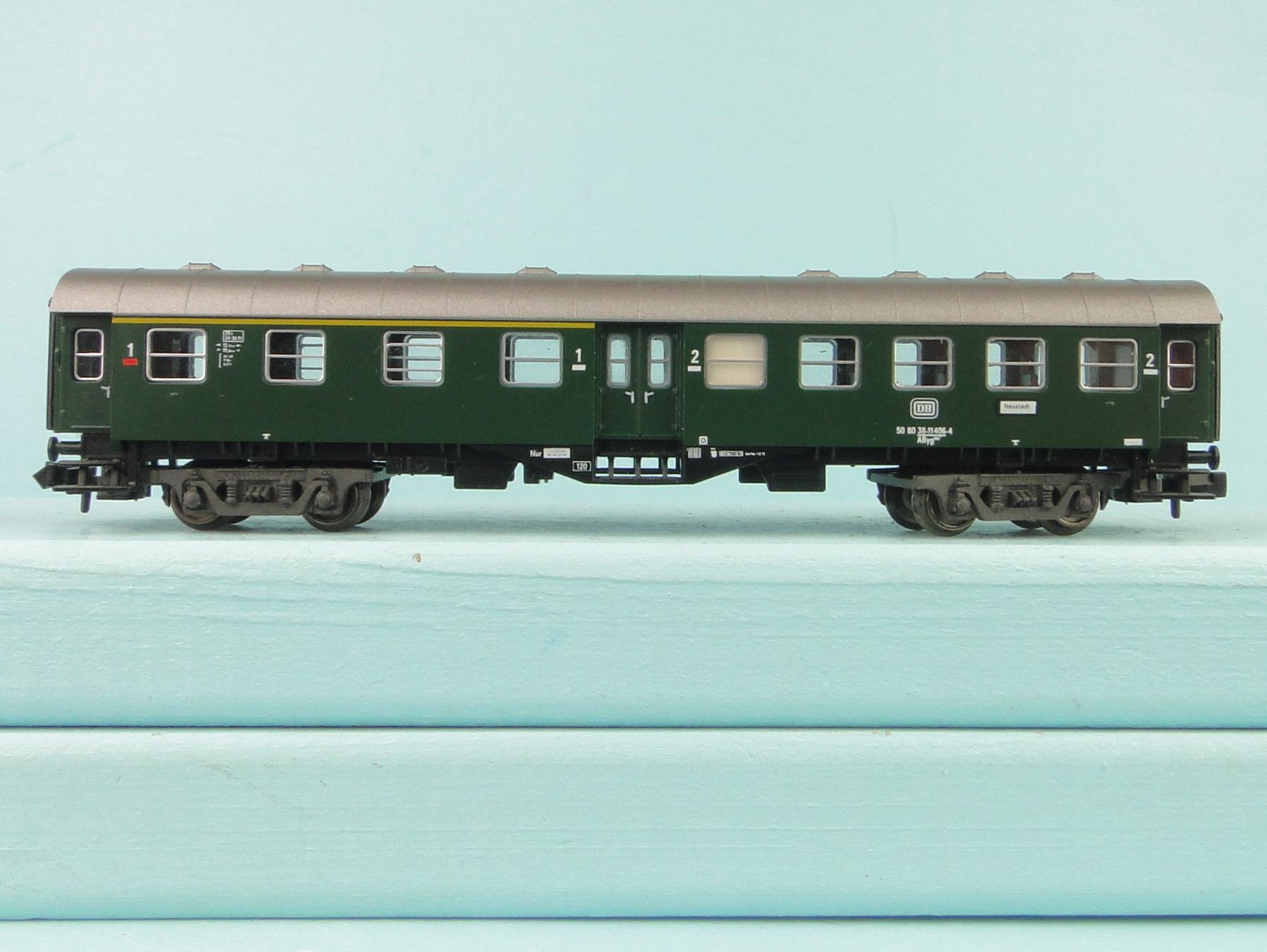 Fleischmann Modellini di ferrovie: Fleischmann 8127 N Umbauwagen 1/2. Kl – Usato da Bülach venduto da Albitrain 1