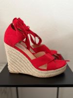 even&odd Sandalette mit Absatz in Rot, Grösse 38