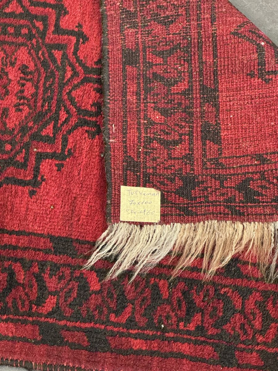 Tappeti: Orientteppich Turkmen rot schwarz  – Usato da Liestal venduto da galerie_nategh 5