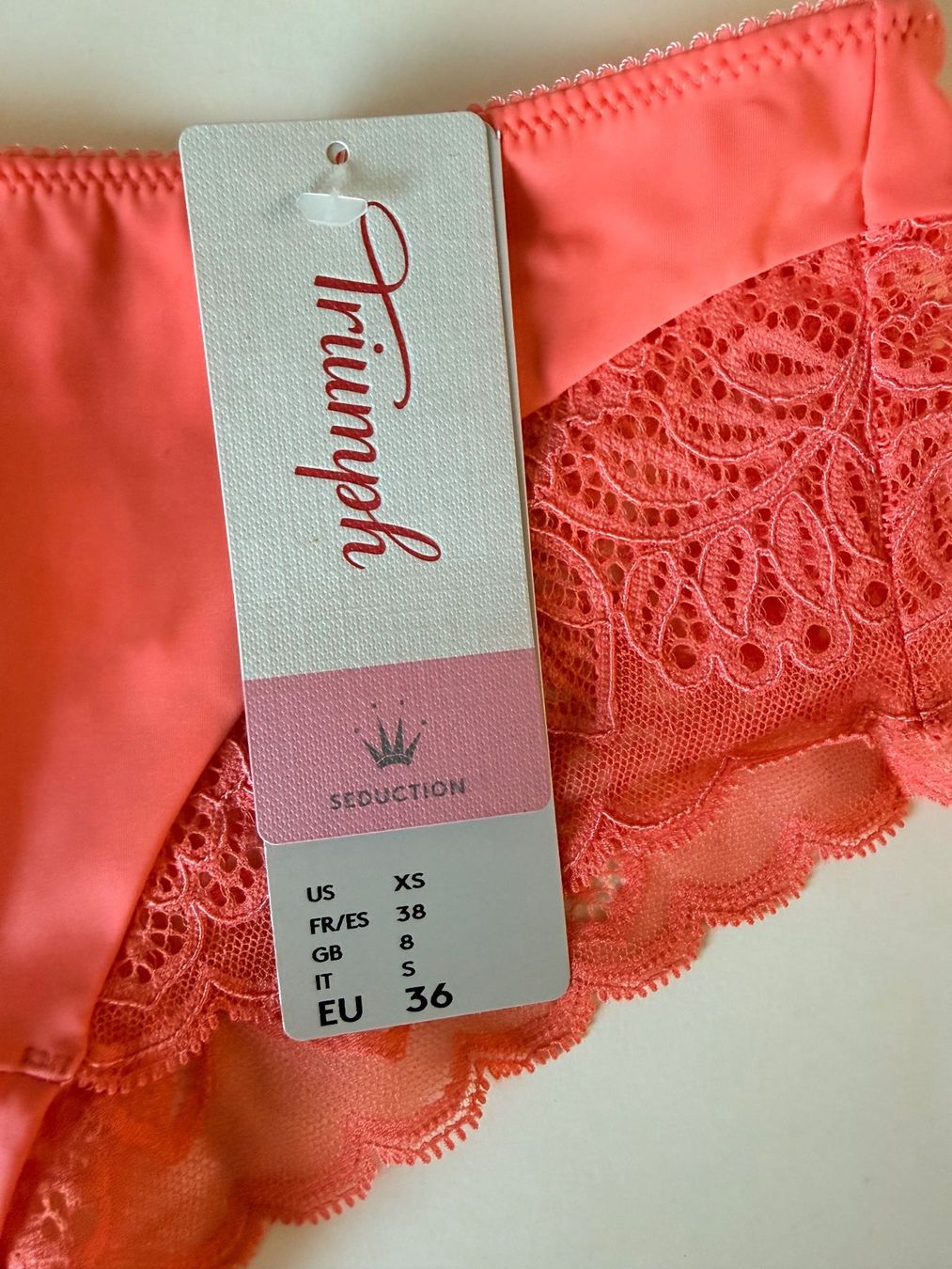 Triumph Altra biancheria intima: TRIUMPH, Slip AMOURETTE SPOTLIGHT, Grösse 36, Hellorange – Nuovo e nell'imballaggio originale da Rudolfstetten venduto da gst_g7xl 1