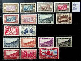SÉNÉGAL TIMBRES NEUFS*/** 1914-1942 /U465