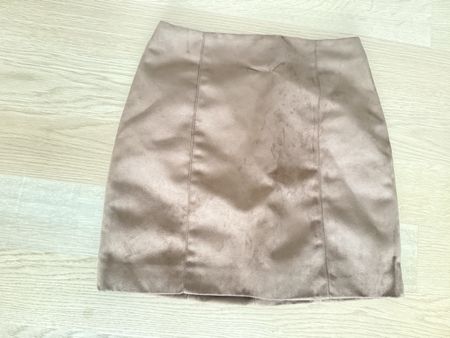 Rock braun Kunstleder Grösse 34 H&M neuwertig
