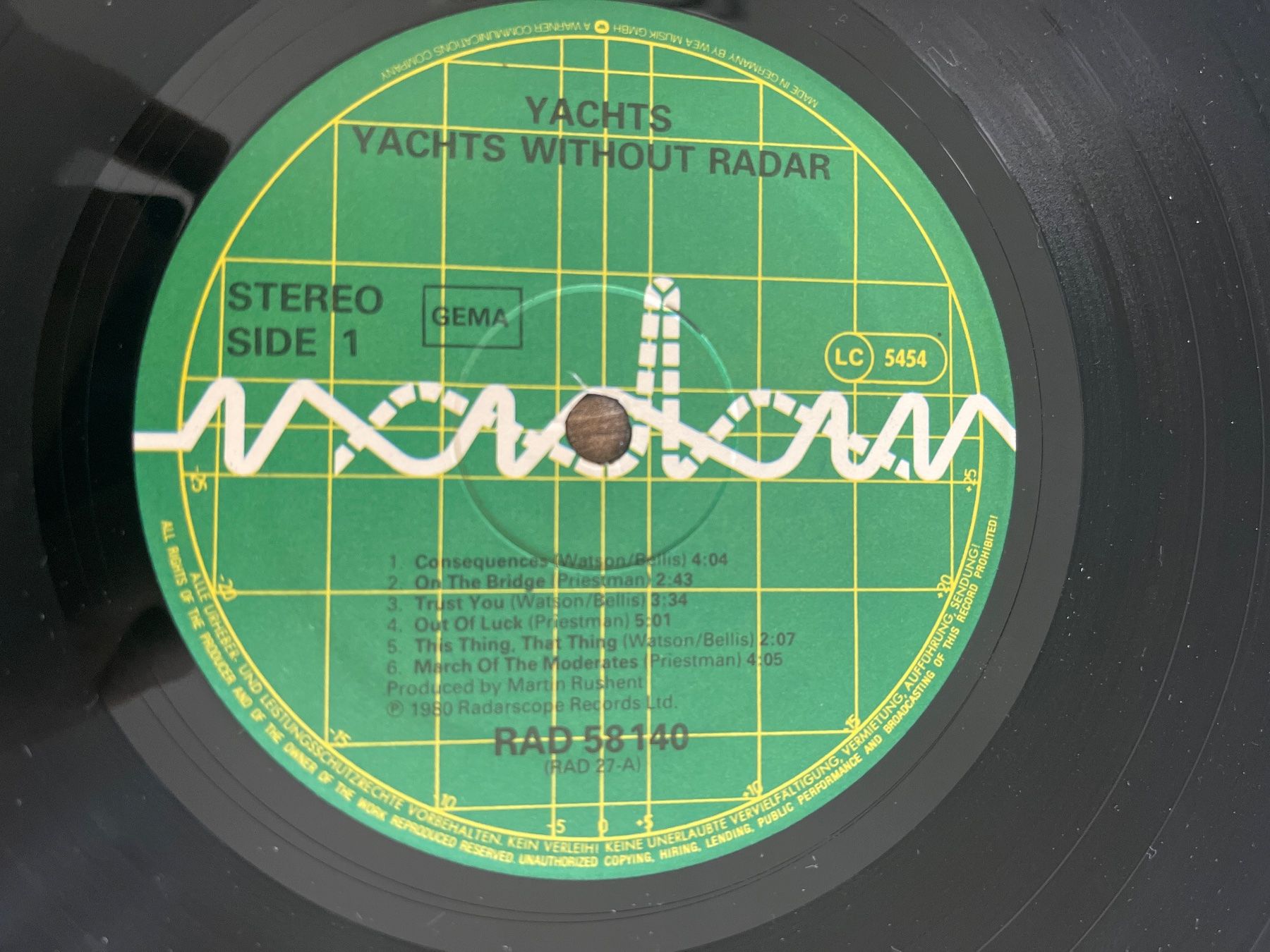 Vinyles: A5/Yachts Without Radar – D'occasion à Frutigen par Philippe_jsp 2