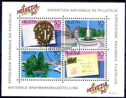 NATIONALE BRIEFMARKENAUSSTELLUNG GENF 1990 BLOCK - EV36