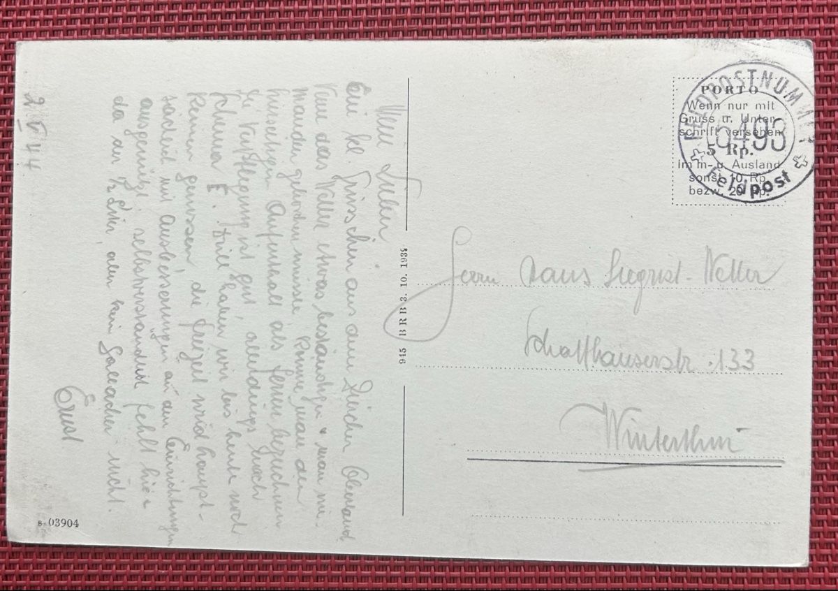 Cartoline postali: Fotokarte Grienbad bei Hinwil  – Usato da Horw venduto da Tellbub 1
