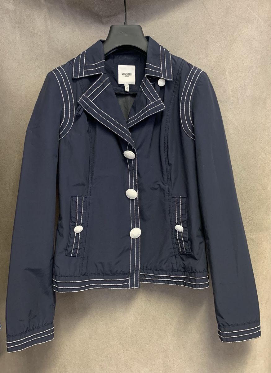 Moschino Giacche: Moschino blaue Jacke S 34/36 – Usato da Unterseen venduto da jpowers1971