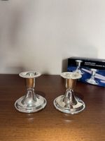 Neues versilbertes Kerzenständer-Set