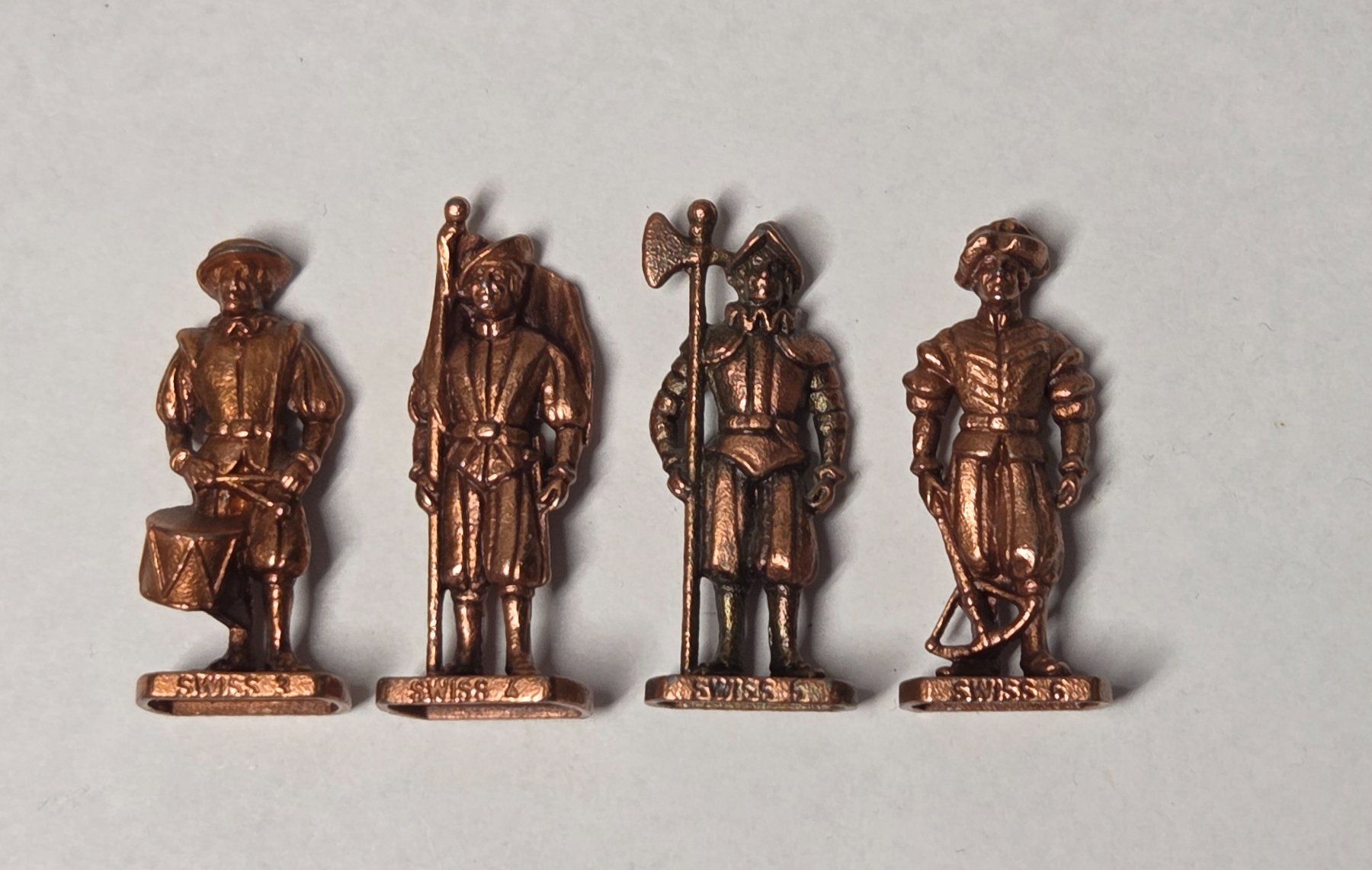 Statuette: Ü-ei Metall bronze Schweizer Garde 3 - 6 – Usato da Zürich venduto da Tobi76