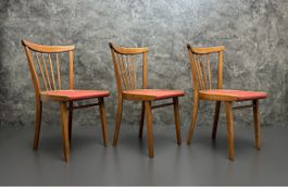 Vintage Holzstühle 60er 70er Mid Century Sprossenstühle