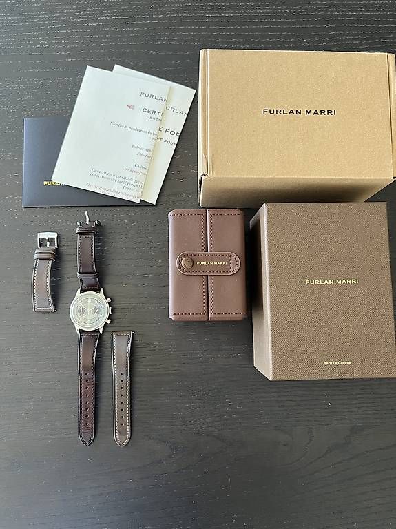 Orologi: Furlan Marri Castagna Chronograph  Full Set, Box & Papers – Usato da Münsingen venduto da lcs49 2