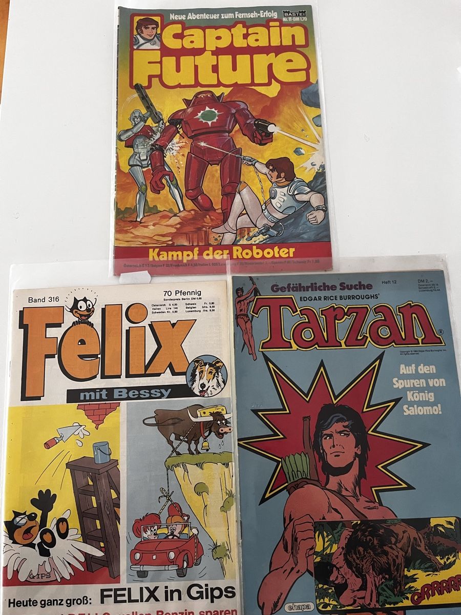 Comics: Captain Future, Felix & Tarzan Comics  – Gebraucht aus Recherswil von Solheure66