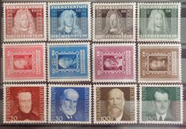 LIECHTENSTEIN 1941–43: Fürstenbilder I–III, *