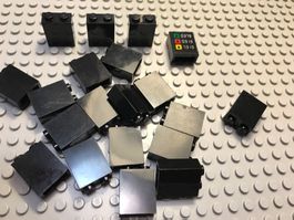 Lego 15x Stein (3245) 1x2x2 schwarz
