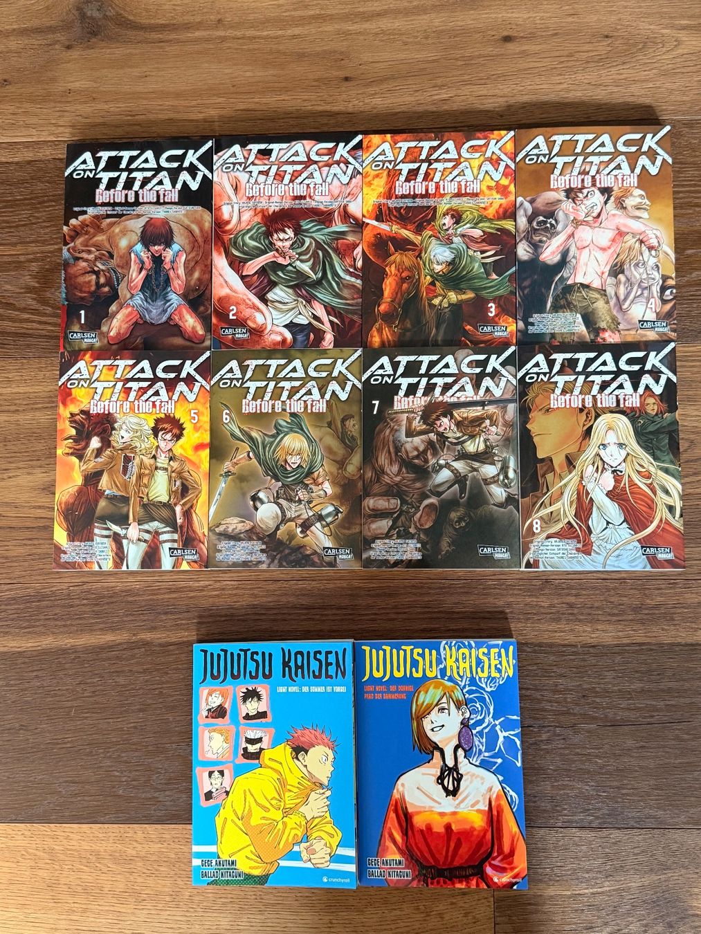 Comics: AOT Before the Fall 1-8 (Meiste 1. Auflage) & Jujutsu Kaisen – Neu (gemäss Beschreibung) aus Grindel von 3TWC910