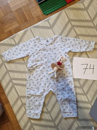 🐰 Petit Bateau Schlafack ohne Fusse • 12mt Gr. 74 🐰
