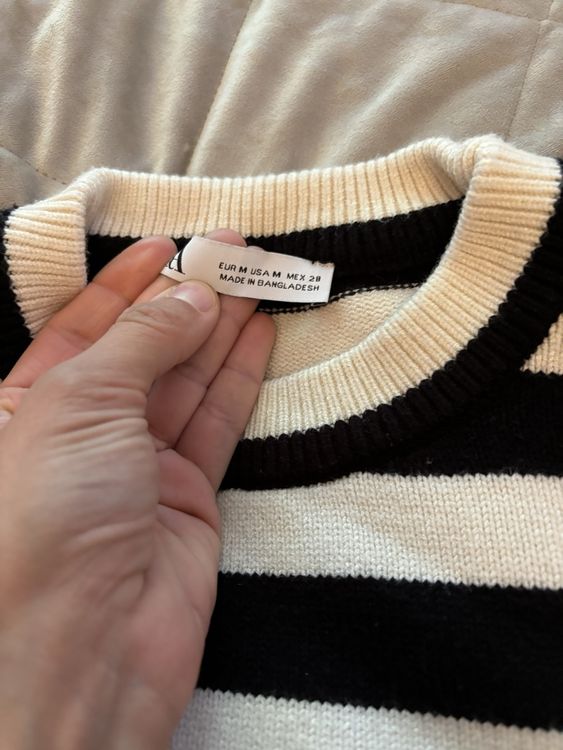 Zara Pulli gestreift M Oversize Damen (mit Viskose) (Neu