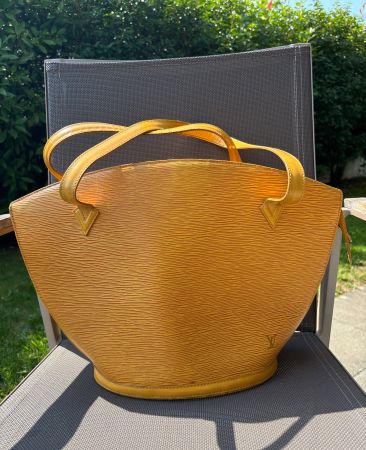 Louis Vuitton Handtasche Gelb Epi Leder
