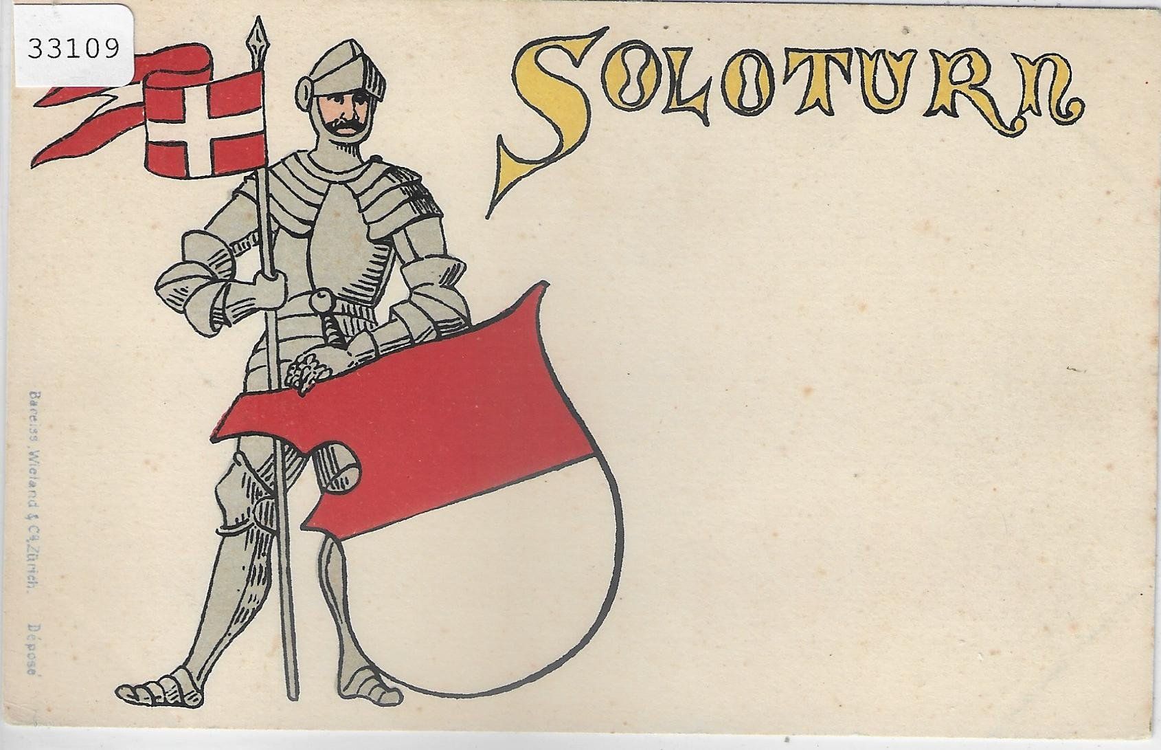 Cartoline postali: Solothurn - Wappen – Usato da Ettingen venduto da Kartenplanet