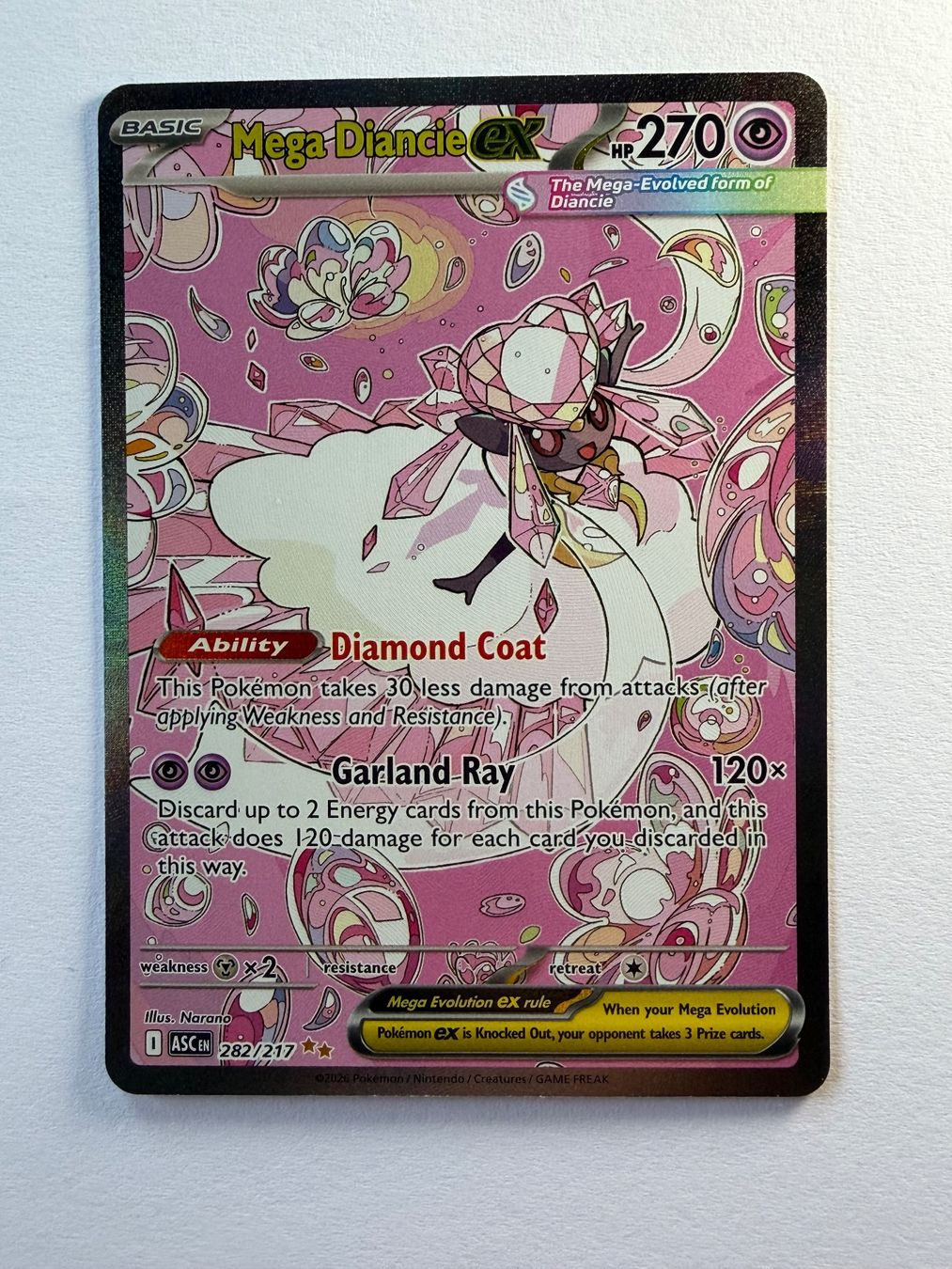Pokémon Sammelbilder & Trading cards: Mega Diancie ex 282/217 – Gebraucht aus Ilanz von caui