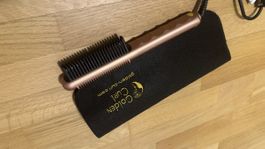 Golden Curl Glättungsbürste - Neuwertig mit Tasche!