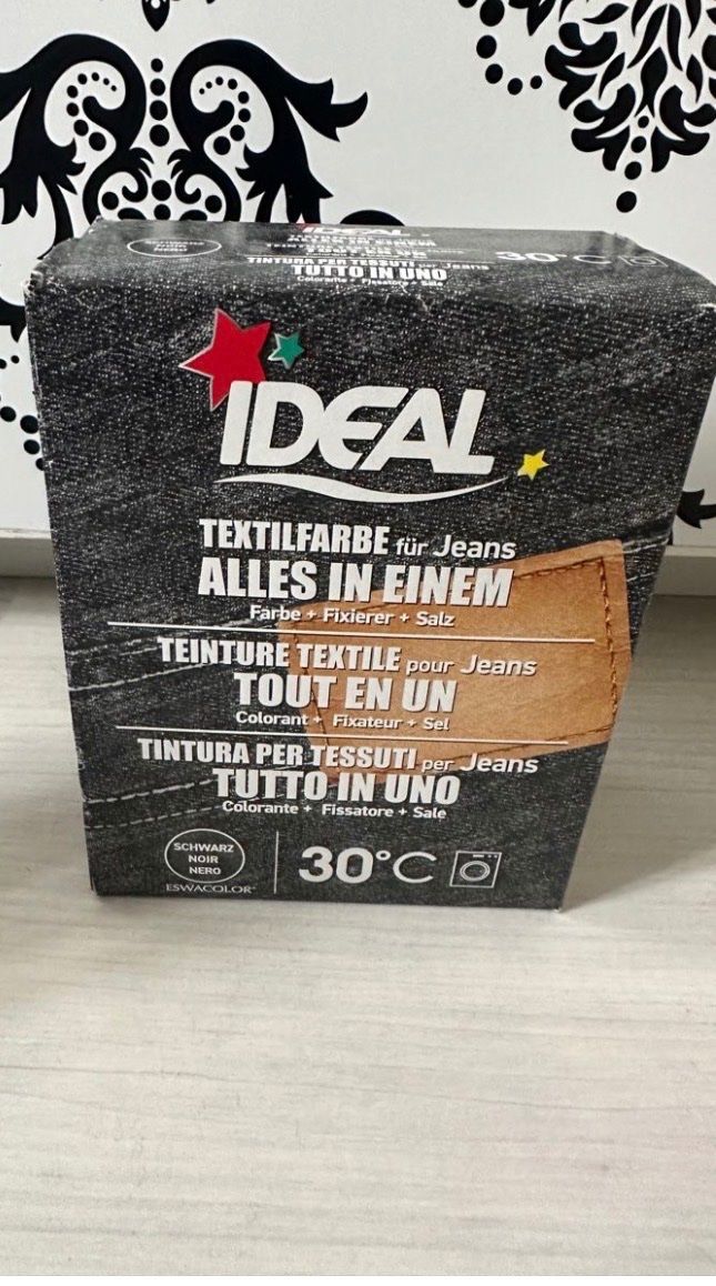 Colori: IDEAL Textilfarbe für Jeans - schwarz – Nuovo e nell'imballaggio originale da Amsoldingen venduto da Thor46