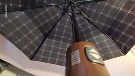 Knirps Elegant Perletti Regenschirm + Hülle Automatic robust