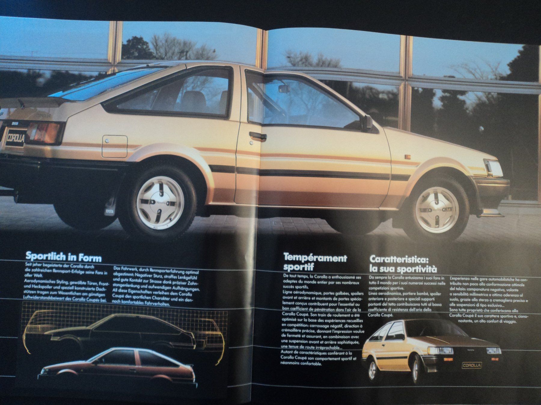 Toyota Documenti: Prospekt Toyota Corolla 1984 – Usato da Schwarzenburg venduto da modelCARama 6