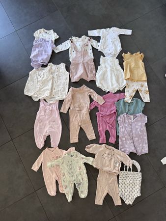 Summer newborn baby sizes from 50 to 62 