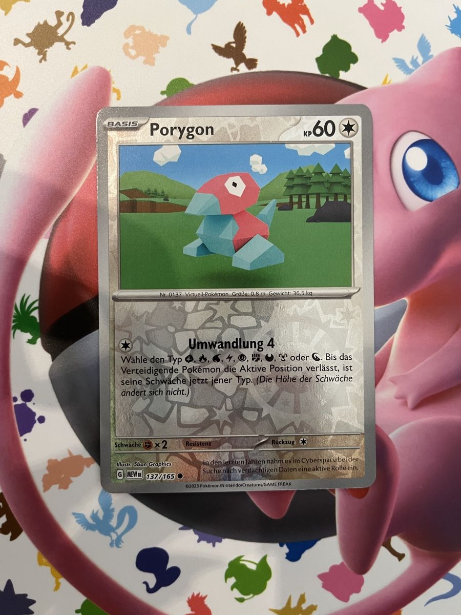 Pokémon Carte collezionabili: Porygon 137 Reverse Holo Pokemon 151 – Nuovo (secondo la descrizione) da Aarburg venduto da Barnetta07