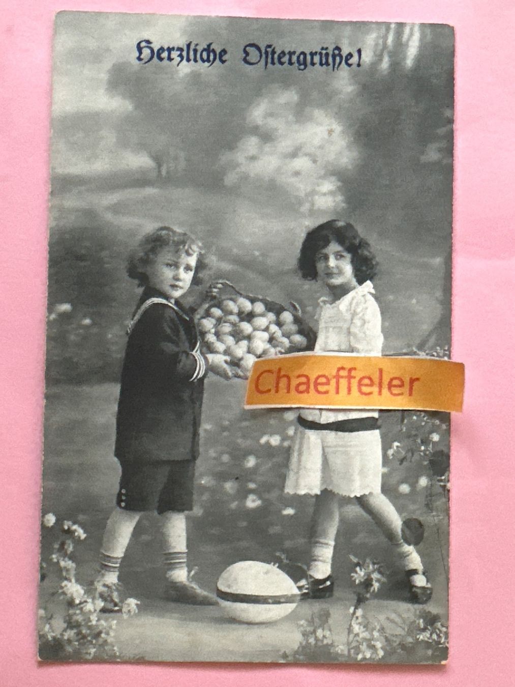 Ansichtskarten: 1923 Herzliche Ostergrüsse – Gebraucht aus Zürich von Chaeffeler