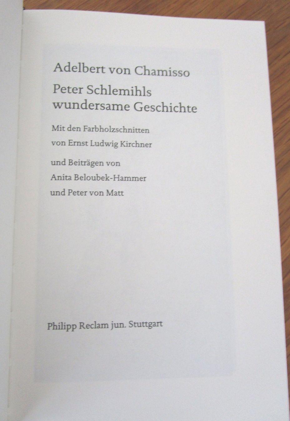 Libri: Adalbert v. Chamisso Peter Schlemihls wundersame Geschichte – Usato da Luterbach venduto da Evbu 5