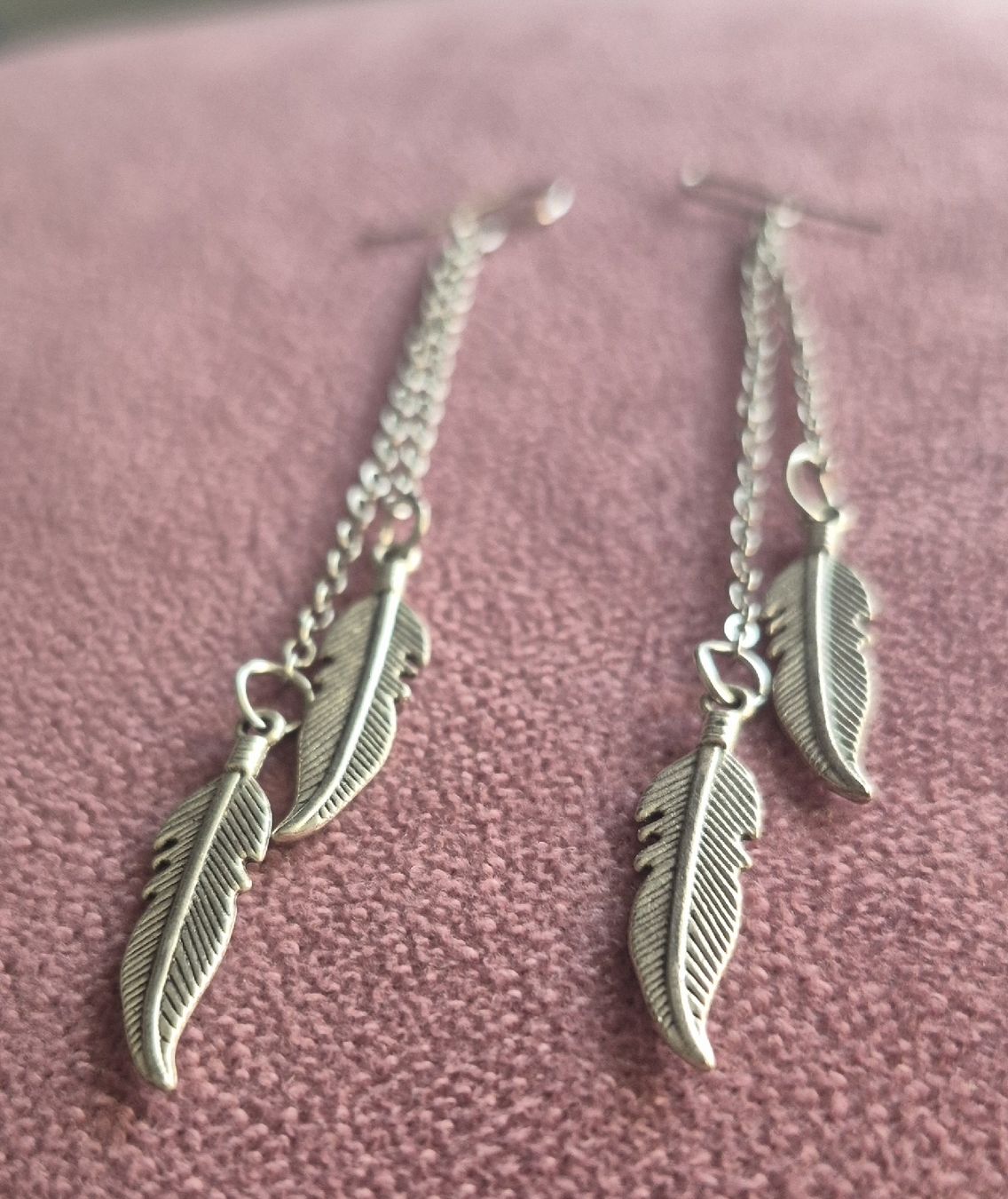 Boucles d'oreille: Orecchini pendenti argento piuma nuovo – Neuf (Voir description) à Giubiasco par Stefaniav 3
