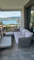 Bizzotto Design Lounge Set (Sofa, Hocker, Tisch), NP 3'000,-