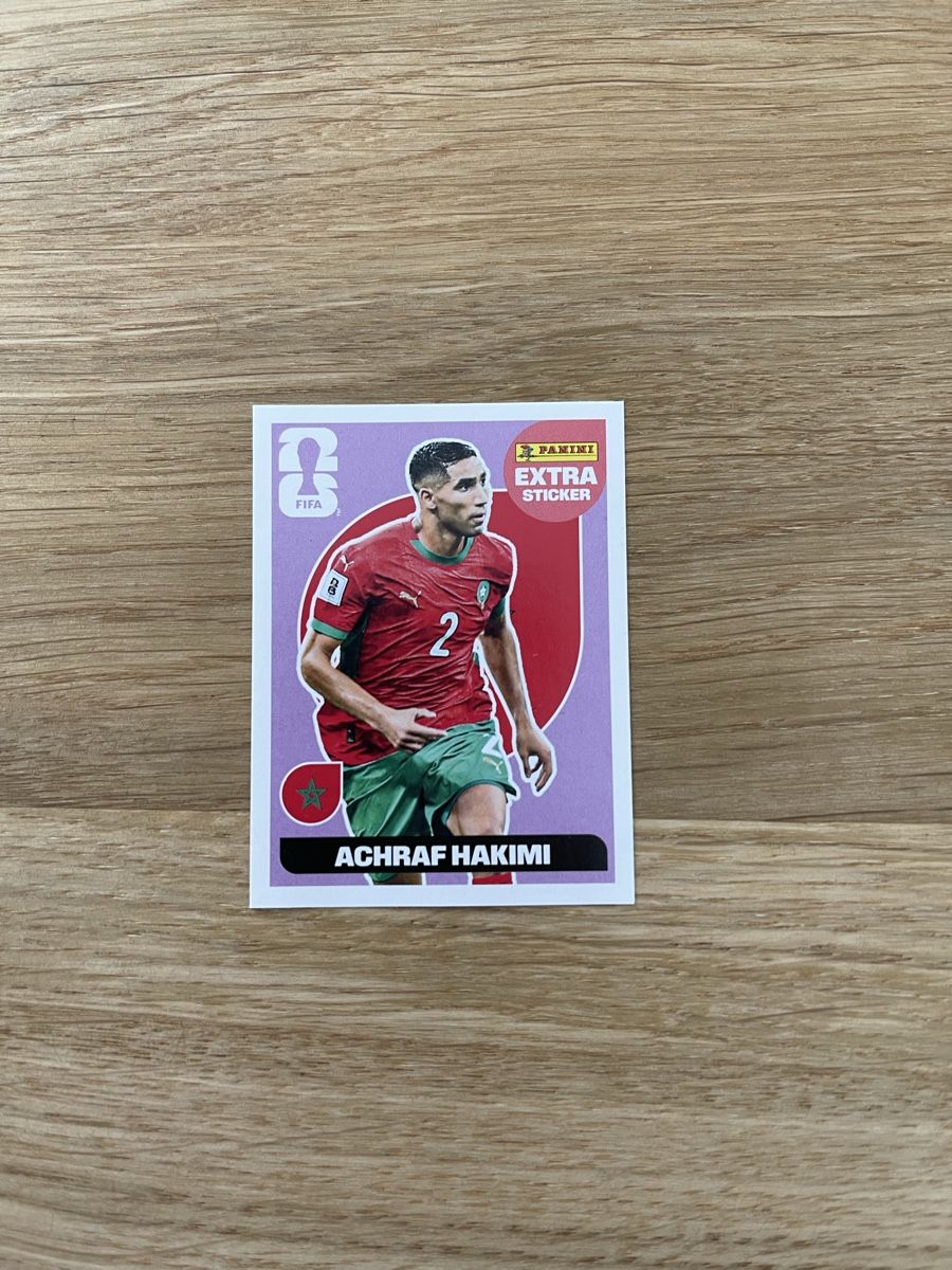 Panini Carte collezionabili: Panini WM 2026 - Extra Sticker - Regular - Achraf Hakimi – Nuovo e nell'imballaggio originale da Ballwil venduto da chieffzz