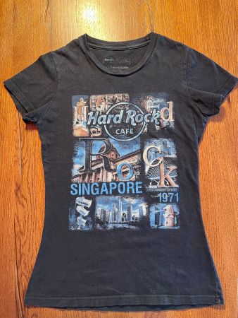 Hard Rock Cafe T-Shirt SINGAPORE, Gr. L Kinder