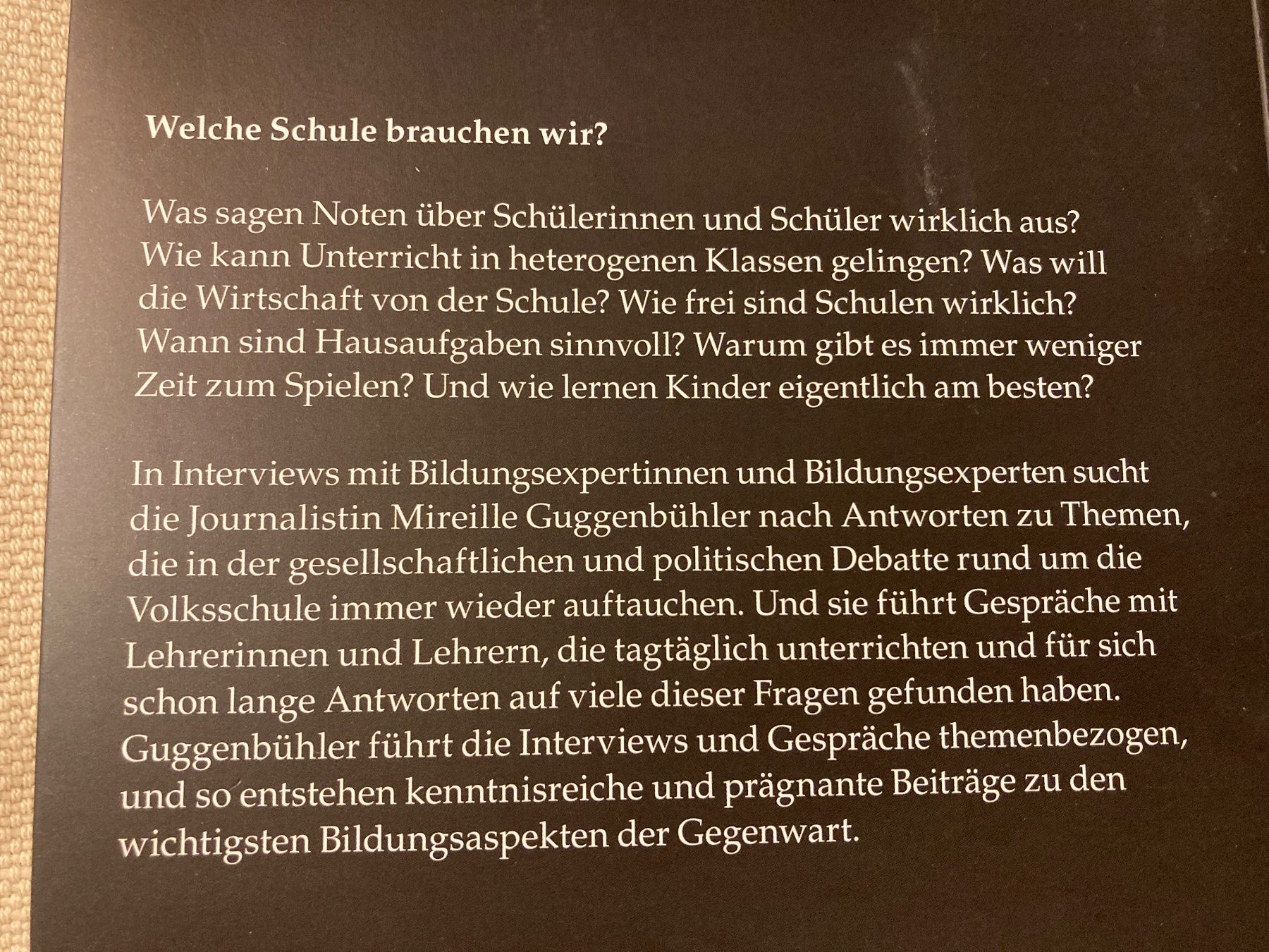 Bücher: Welche Schule brauchen wir?  Zytglogge – Gebraucht aus Baden von Yoyo1 1