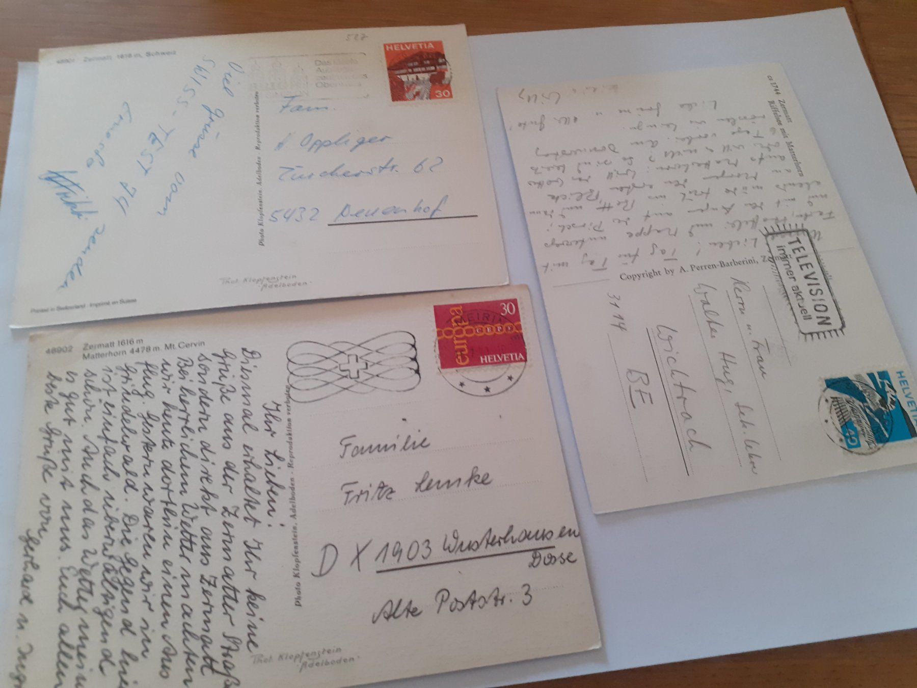 Cartoline postali: ZERMATT - 70er JAHRE – Usato da Winterthur venduto da Ornyx7 1